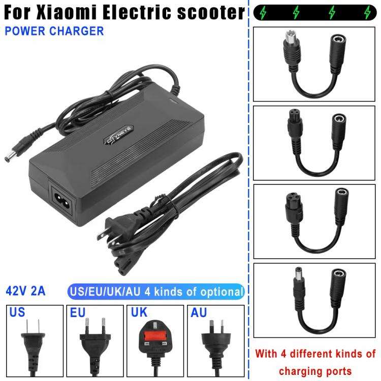LYCDQ026 Electric Scooter 4 in 1 42V/2A Charger For Xiaomi M365 Series/Ninebot ES Series, EU Plug, US Plug, UK Plug, AU Plug