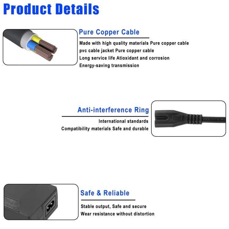 LYCDQ026 Electric Scooter 4 in 1 42V/2A Charger For Xiaomi M365 Series/Ninebot ES Series, EU Plug, US Plug, UK Plug, AU Plug