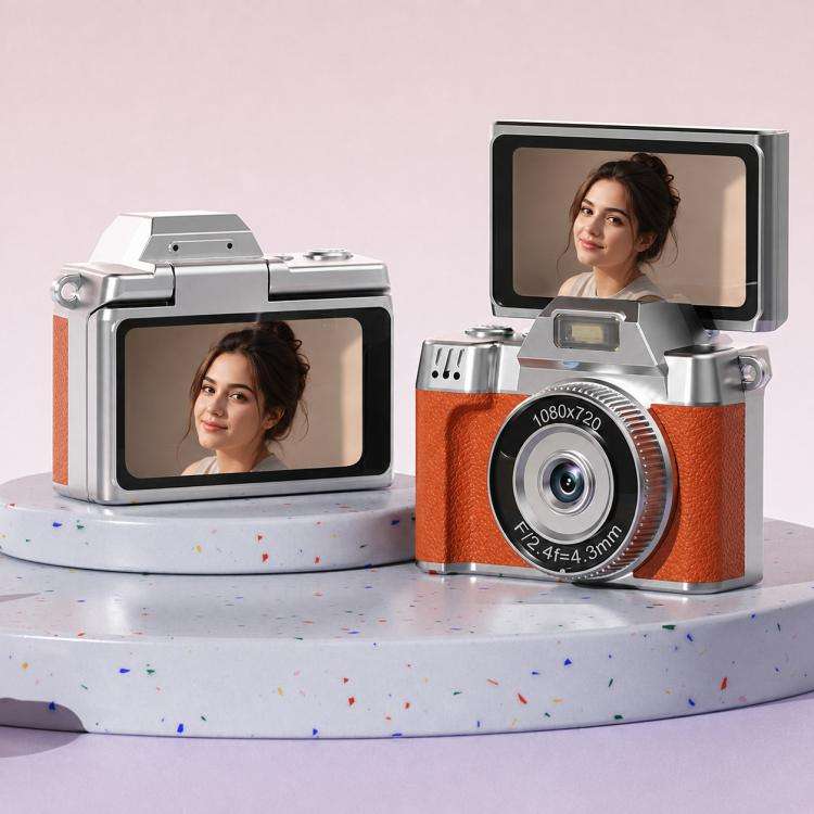 M38 1080P 1.47 inch Flip Screen Mini Portable Retro Thumb Camera