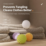 Soft Rubber Anti-Tangle Laundry Balls TPR Cleaning Balls, Small Size Multicolor 6 PCS, Large Size Multicolor 3 PCS, Large Size Yellow 3 PCS, Large Size Green 3 PCS, Large Size Purple 3 PCS, Large Size White 3 PCS