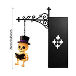 Halloween Style Hanging Bookshelf Night Light, Skull Reading, Ghost Pumpkin, Pumpkin Witch Hat, Bat