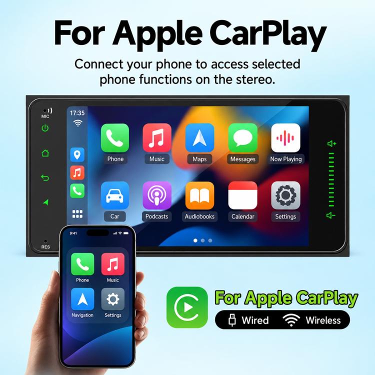 7 inch Full Touch Car MP5 Player Wireless Central Control Smart Screen for Toyota Corolla, Full Touch