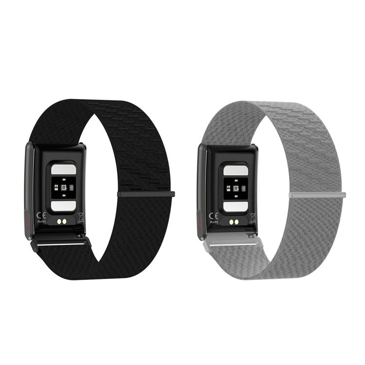 E910 Screenless ECG Fitness Tracker Health Band, Support Heart Rate Monitoring / Menstrual Period Reminder / Stress Monitoring, Dual Straps