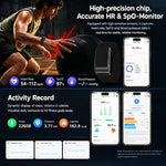 E910 Screenless ECG Fitness Tracker Health Band, Support Heart Rate Monitoring / Menstrual Period Reminder / Stress Monitoring, Dual Straps