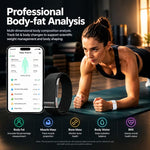 E910 Screenless ECG Fitness Tracker Health Band, Support Heart Rate Monitoring / Menstrual Period Reminder / Stress Monitoring, Dual Straps