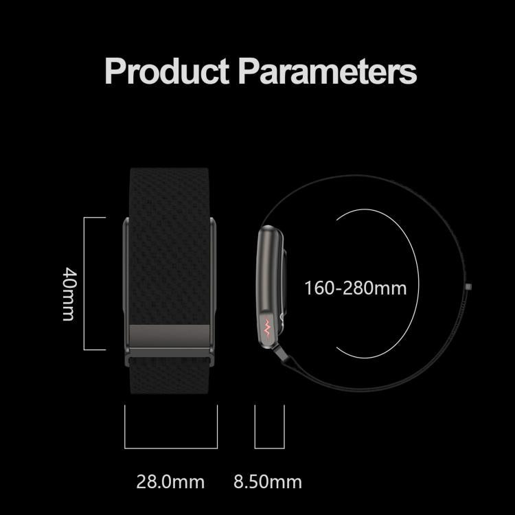 E910 Screenless ECG Fitness Tracker Health Band, Support Heart Rate Monitoring / Menstrual Period Reminder / Stress Monitoring, Dual Straps