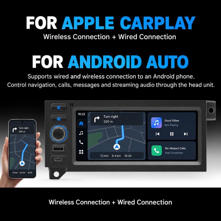6.86 inch Car MP5 Player Wireless Central Control Smart Screen for Jeep, For Jeep