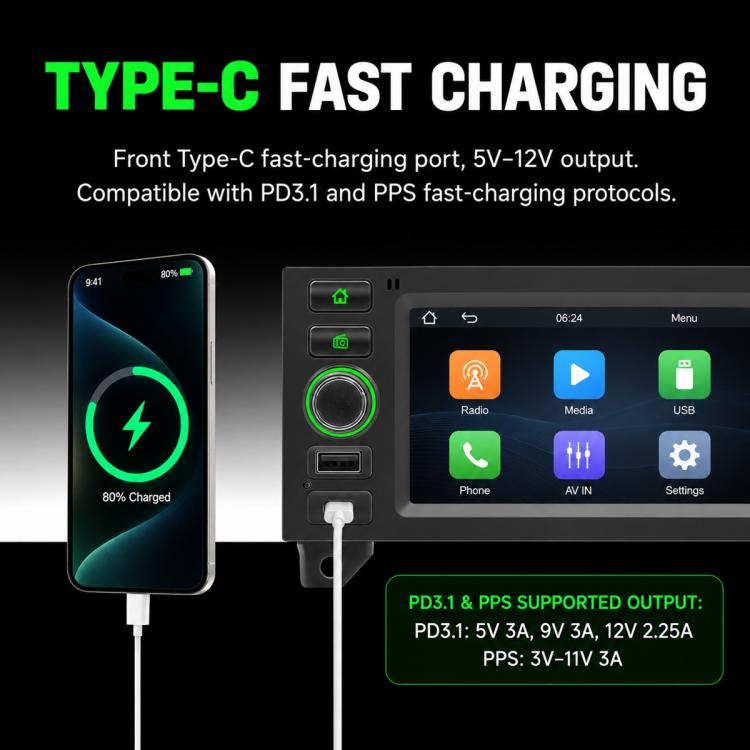 6.86 inch Car MP5 Player Wireless Central Control Smart Screen for Jeep, For Jeep