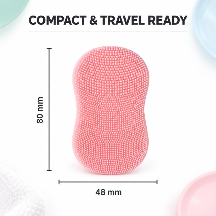 Mini Finger Face Brush Silicone Facial Cleansing Brush Portable Face Scrubber Brush