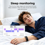 HT51 Screenless Fitness Tracker Band, Support Heart Rate / Sleep Monitoring, Dual Straps