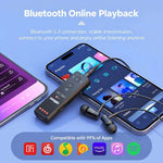 C23 Portable Clip-on Mini Bluetooth Radio MP3 Player with 3.5mm Earphone