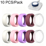 XDcase 10 PCS/Pack Silicone Protective Case for Oura Ring 4 / Gen3 / Galaxy Ring / Ultrahuman Ring AIR, S 6-9, M 10-13