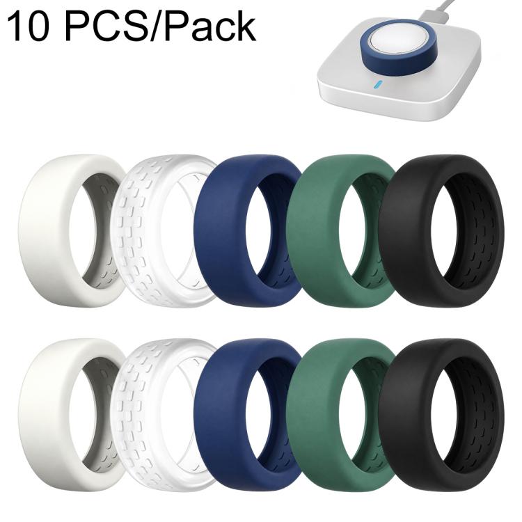 XDcase 10 PCS/Pack Silicone Protective Case for Oura Ring 4 / Gen3 / Galaxy Ring / Ultrahuman Ring AIR, S 6-9, M 10-13