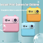 A22 2.4 inch HD IPS Screen Kids Instant Print Camera, Support Video Recording, Includes a roll of Photographic Paper