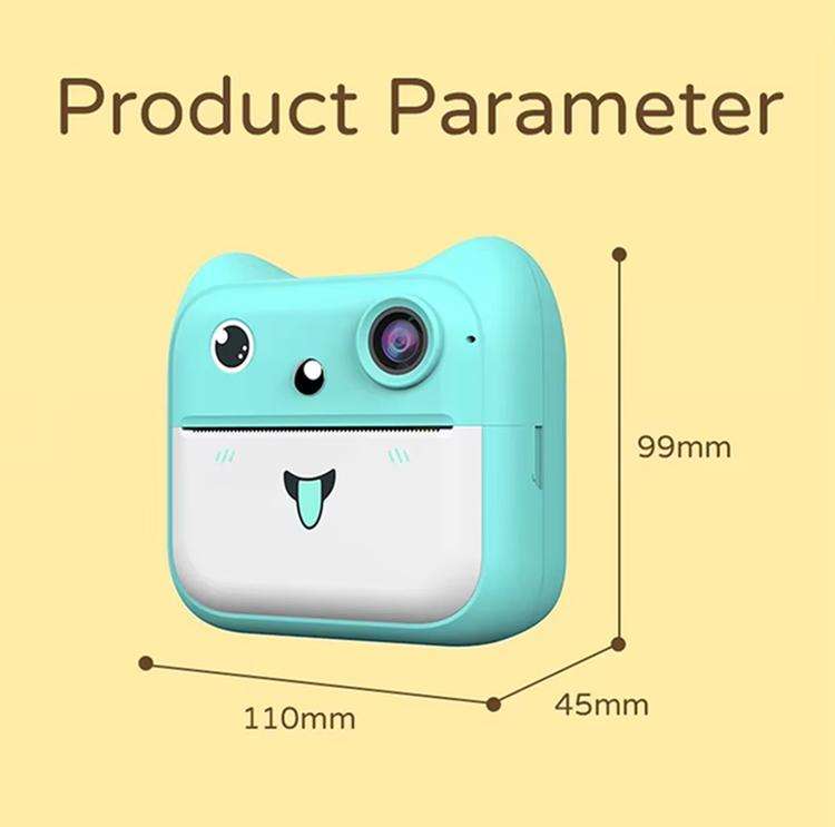 A25 2.4-inch IPS HD Instant Print Camera, Support Time-lapse photography / Recording