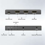 NK-HF3 1080P HDMI 2-In 1-Out Dual-View Splitter with Remote Control, Support PIP Function, 2-In 1-Out Dual-View Splitter
