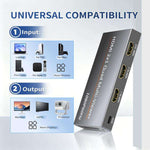 NK-HF3 1080P HDMI 2-In 1-Out Dual-View Splitter with Remote Control, Support PIP Function, 2-In 1-Out Dual-View Splitter