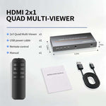 NK-HF3 1080P HDMI 2-In 1-Out Dual-View Splitter with Remote Control, Support PIP Function, 2-In 1-Out Dual-View Splitter