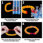 S-Clips DIY Bracelet Accessories for Rainbow Rubber Bands, 1000 PCS/Pack, 1500 PCS/Pack, 2000 PCS/Pack