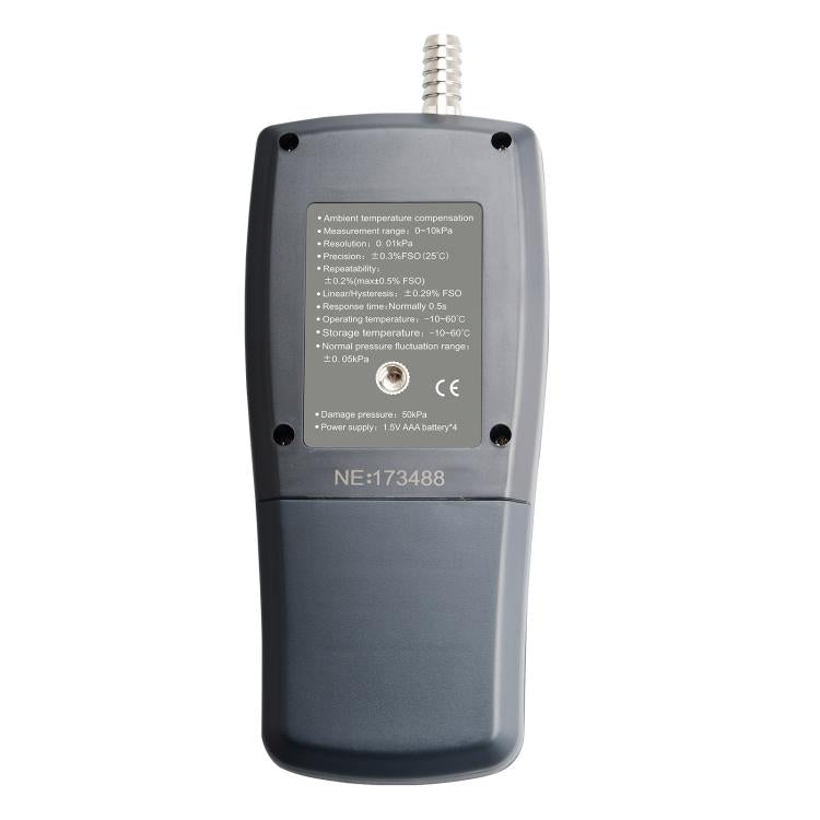 BENETECH GM523 Portable Gas Pressure Gauge Measurement Range: 0-10 kPa, Battery Not Included, GM523