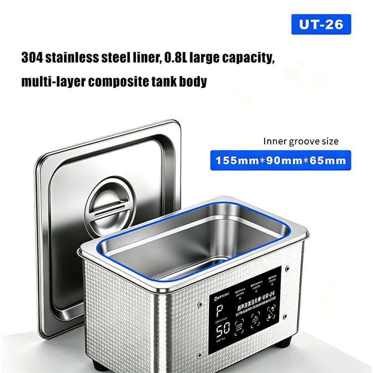 MIJING UT-26 0.8L Dual-Mode Ultrasonic Cleaning Master, EU Plug, US Plug