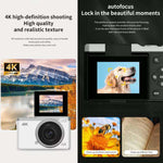 D72 4K Digital Camera with 180 Degree Flip Screen, 5MP Sensor, AF Auto Focus, 16X Digital Zoom and Flash