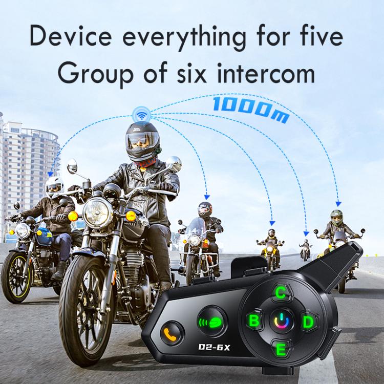 5 in 1  Motorcycle Helmet Wireless Walkie-Talkie Bluetooth Earphone, Hard Mic, Soft Mic, Hard + Soft Mic