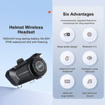 Y50 Standard Edition BT Helmet Intercom Headset, AI Voice Assistant, IPX6 Waterproof, 2-in-1 Mic, Soft Mic, Hard Mic