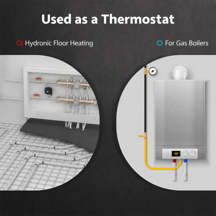CCP-HT-GAC Tuya Smart Home Central Control Panel with Thermostat Function Compatible with ZigBee