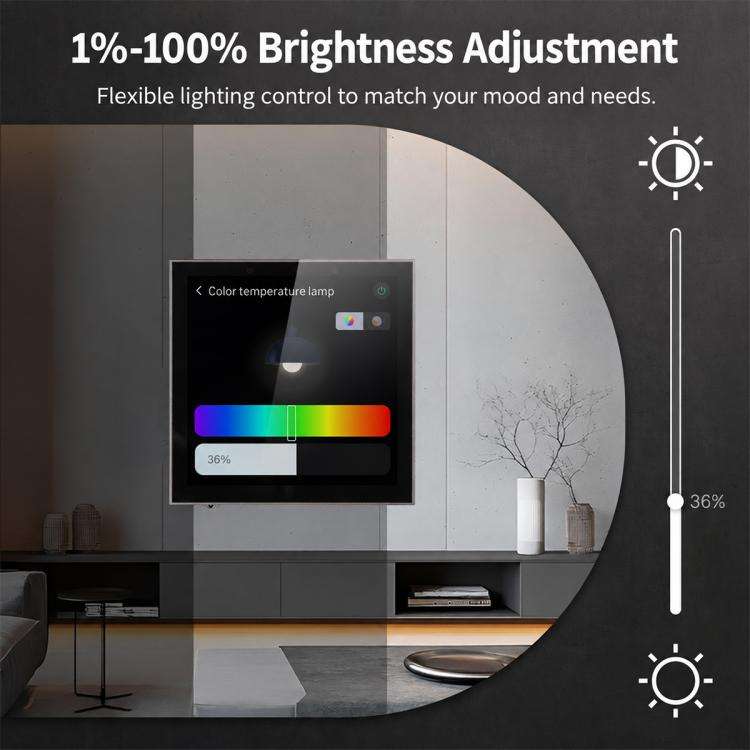 CCP-HT-GAC Tuya Smart Home Central Control Panel with Thermostat Function Compatible with ZigBee