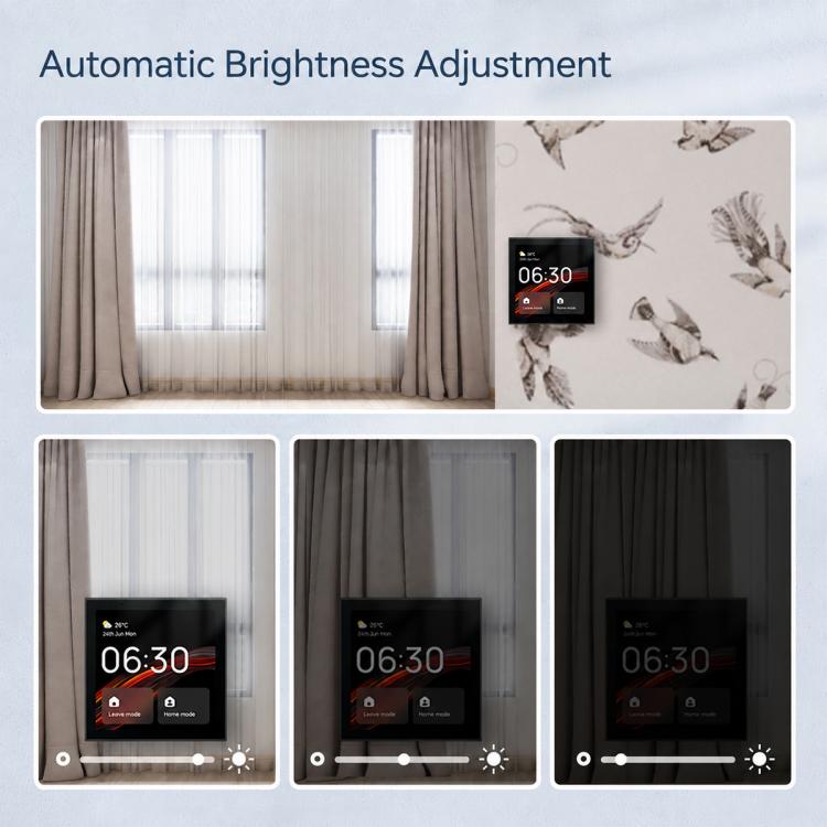 CCP-TY-EU-LN 4 inch Touch Screen Tuya Smart Voice Central Control Panel Compatible with ZigBee Gateway