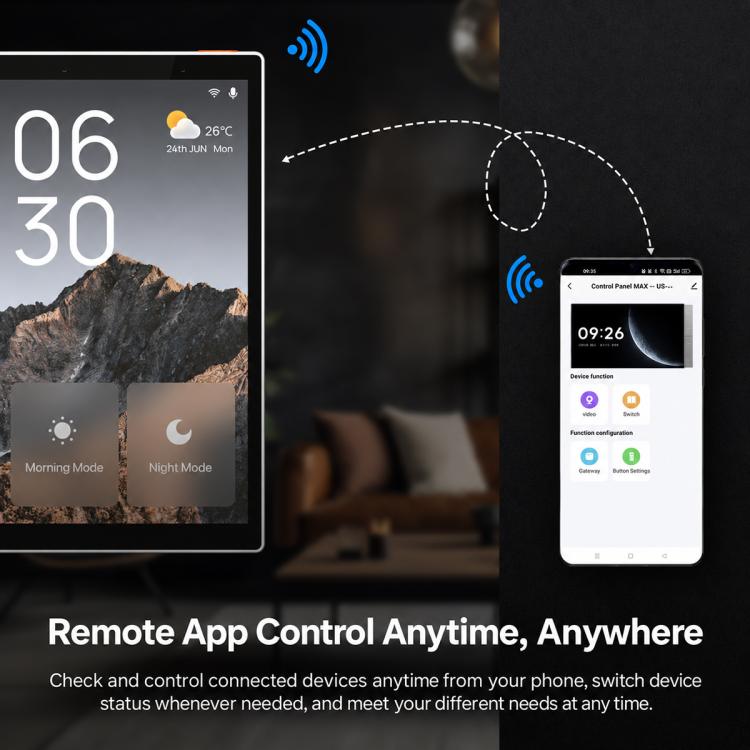 CCP-US-AVS Tuya Smart Home 5 inch Smart Central Control Panel Compatible with ZigBee Gateway
