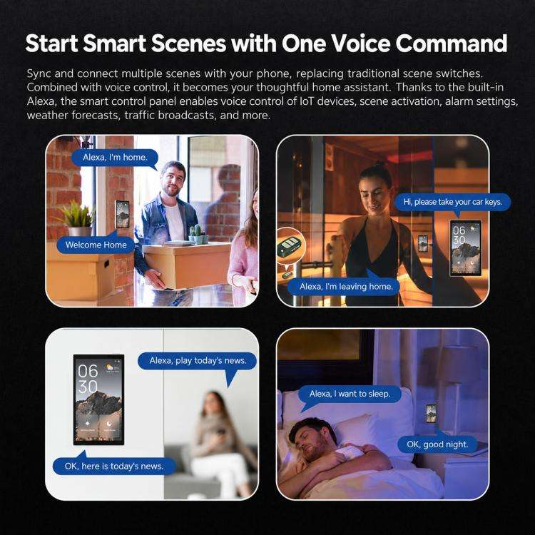 CCP-US-AVS Tuya Smart Home 5 inch Smart Central Control Panel Compatible with ZigBee Gateway