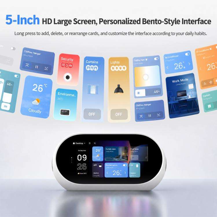 TPL05-T1 5 inch HD Display Tuya Smart Home AI Desktop Center Control Panel