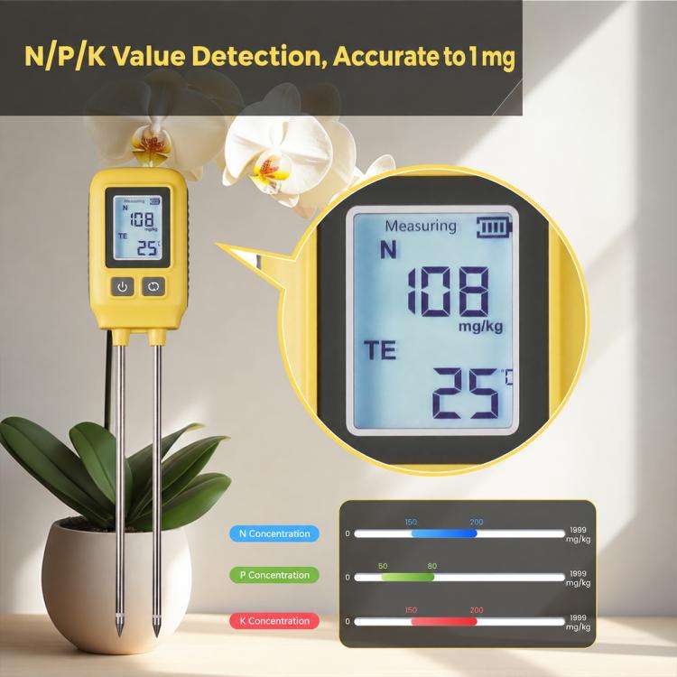 TSS-SGS09-SNPK 4-in-1 Soil Nitrogen Phosphorus Potassium and Temperature Dual-Probe Detector