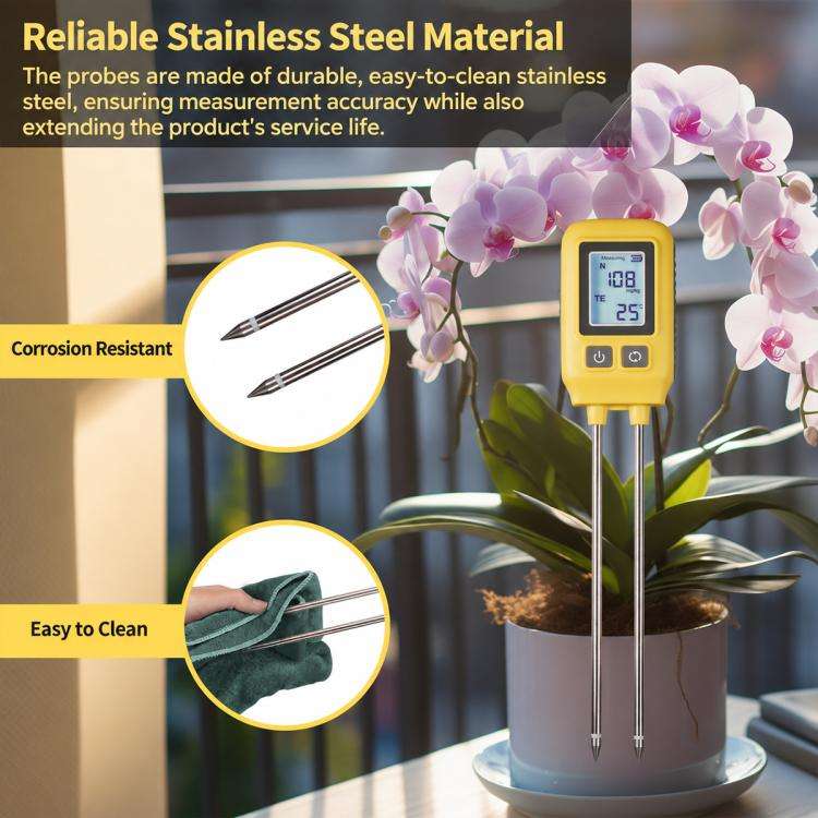 TSS-SGS09-SNPK 4-in-1 Soil Nitrogen Phosphorus Potassium and Temperature Dual-Probe Detector