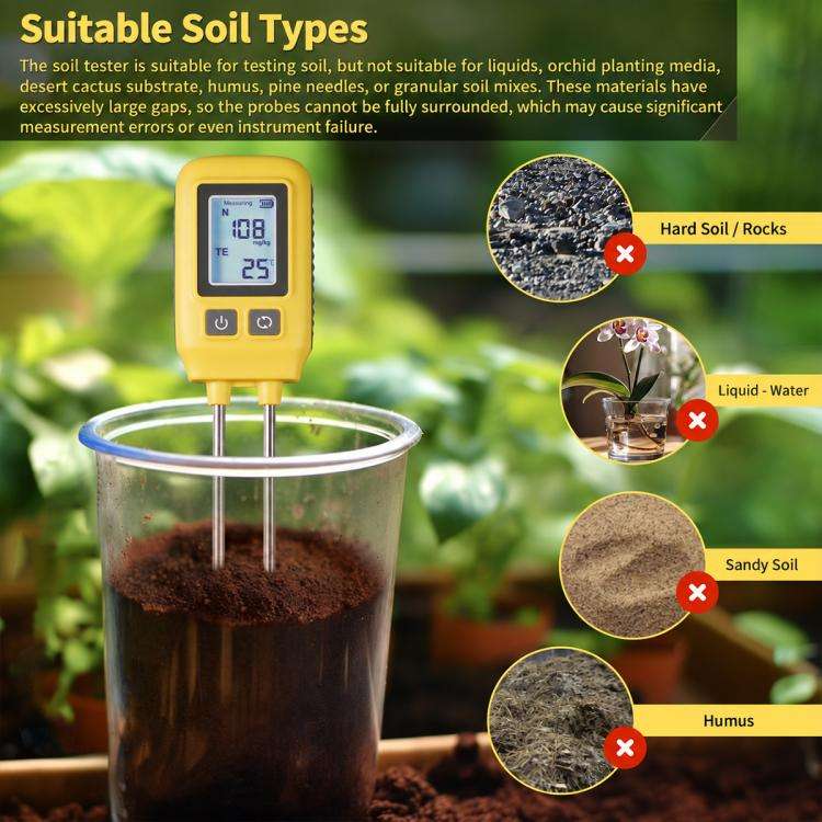 TSS-SGS09-SNPK 4-in-1 Soil Nitrogen Phosphorus Potassium and Temperature Dual-Probe Detector