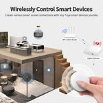 MOES ZT-S02-SR Smart Wireless Remote Control Press Button Scene Switch Compatible with ZigBee Gateway