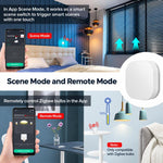 MOES ZT-SY-SR-C IP55 Waterproof Smart Wireless Button Scene Switch Compatible with ZigBee Gateway