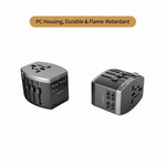 USB QC3.0 Universal Travel Adapter Portable Power Socket Charger