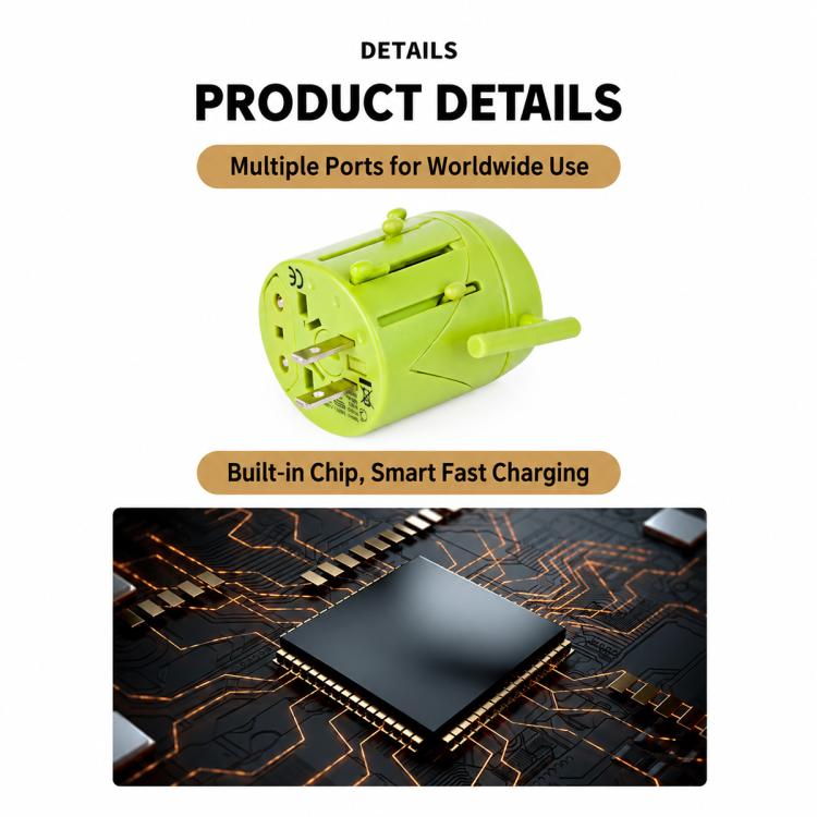 Multi-function USB Port Universal Travel Conversion Plug