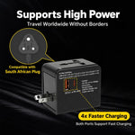 30W USB Multifunctional Power Socket Charger Fast Charging Travel Adapter
