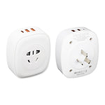 EU Plug 30W USB Fast Charging Multi-port Converter Travel Universal Adapter
