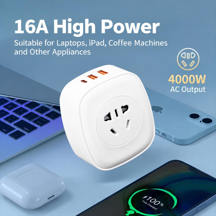 EU Plug 30W USB Fast Charging Multi-port Converter Travel Universal Adapter