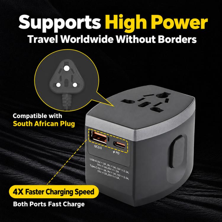 45W USB Multi-port Universal Travel Adapter Multifunctional PD Fast Charging Charger