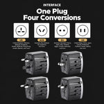 45W USB Multi-port Universal Travel Adapter Multifunctional PD Fast Charging Charger