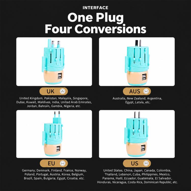 USB Universal Travel Adapter Worldwide Charger