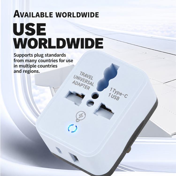 Multifunctional Universal Travel Adapter, EU Plug, US Plug, UK Plug