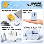Multifunctional Universal Travel Adapter, EU Plug, US Plug, UK Plug