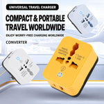 Multifunctional Universal Travel Adapter, EU Plug, US Plug, UK Plug